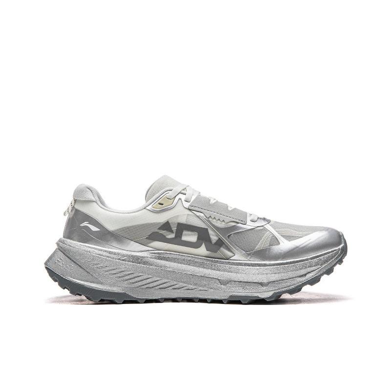 LiNing Dilu Unisex Low Top Trail Running Shoes Chalk Gray ARNV023-4