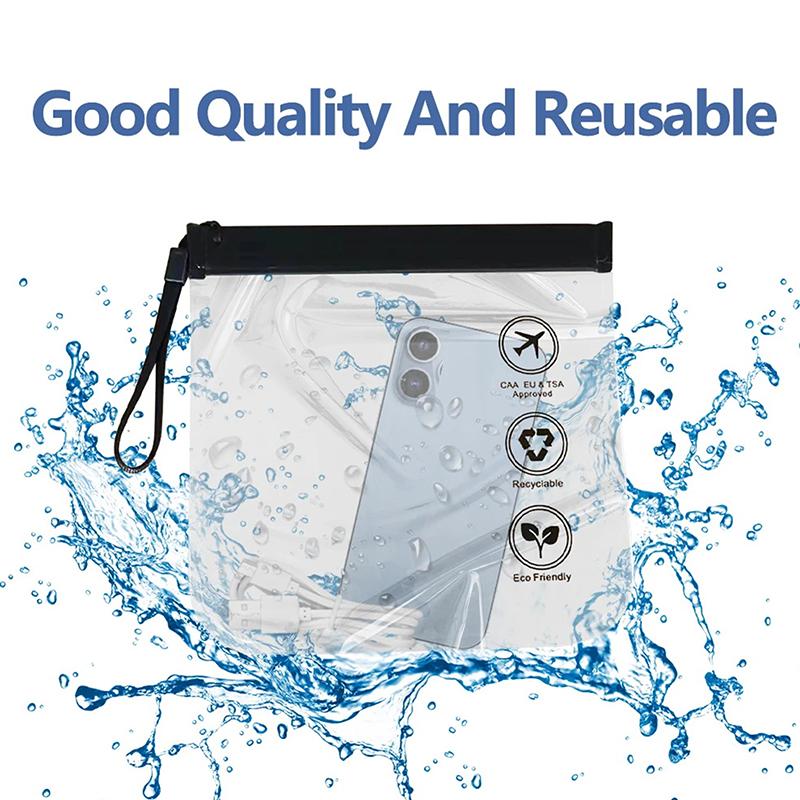 Прозрачная сумка для багажа, дорожная, герметичная, для косметички, водонепроницаемая, для женщин, многоразовая, для безопасности в аэропорту, туалетная сумка