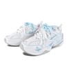 Nike M2K Tekno Meow Cat Blue Abrasion Resistant Breathable Low top Chunky Sneakers Women's White AO3108-100(team352-)