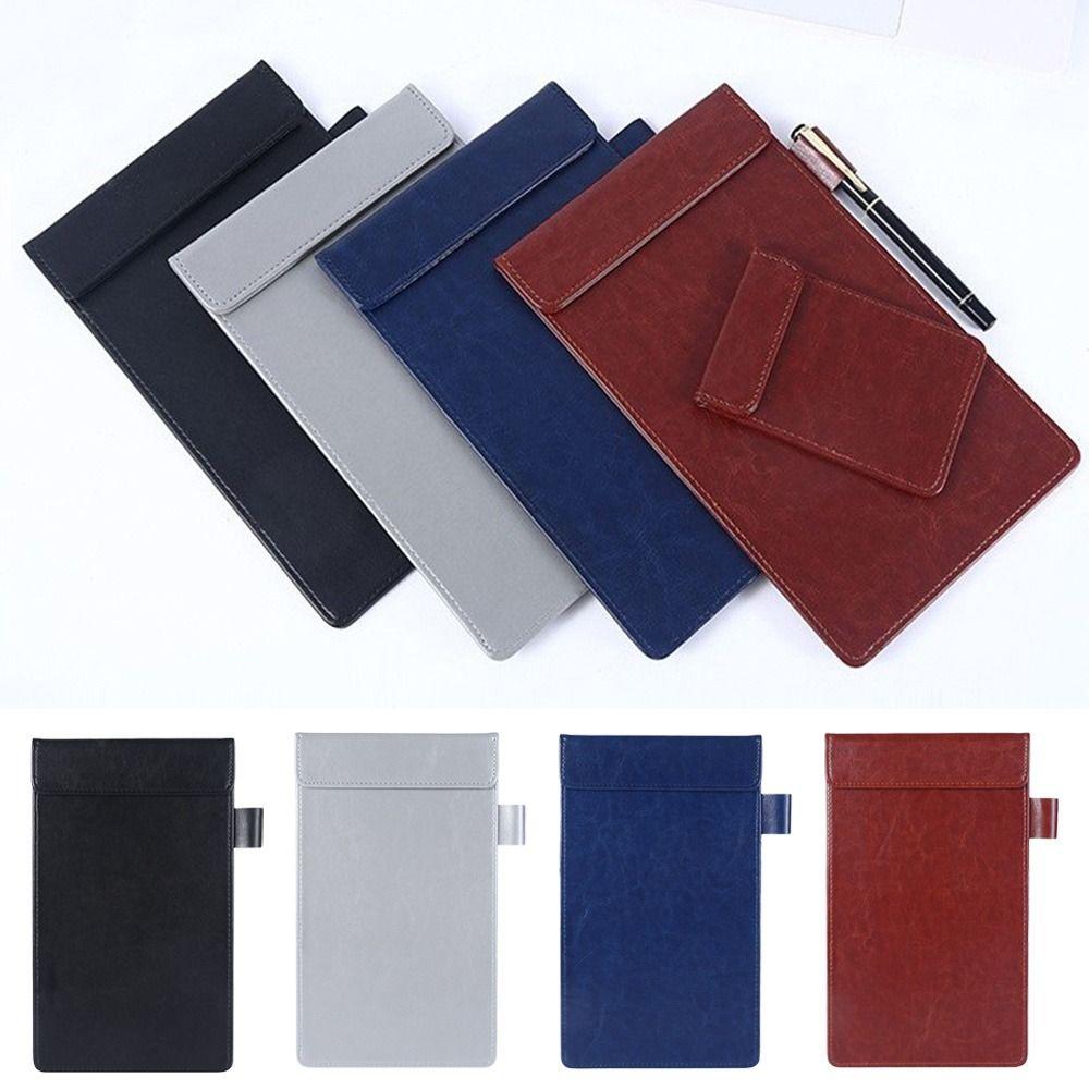 PU Leather Bill Book Waterproof Cash Book Fashion Bill Folder  Restaurant