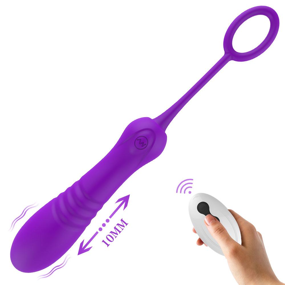 Вагинальный телескопический вибратор беспроводной стимулятор клитора и точки G, вибрирующее яйцо, дилдо, мастурбатор, секс-игрушка для женщин
