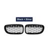 Car Front Diamond Kidney Grill Meteor Black Racing Grille For BMW 3 Series E92 E93 LCI 2 Doors 2010-2013 51137254967 51137254968