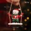 Santa Clasu Christmas Hanging Decoration Nordic Style Iron Material Xmas Tree Pendant Exquisite Creative Christmas Ornament
