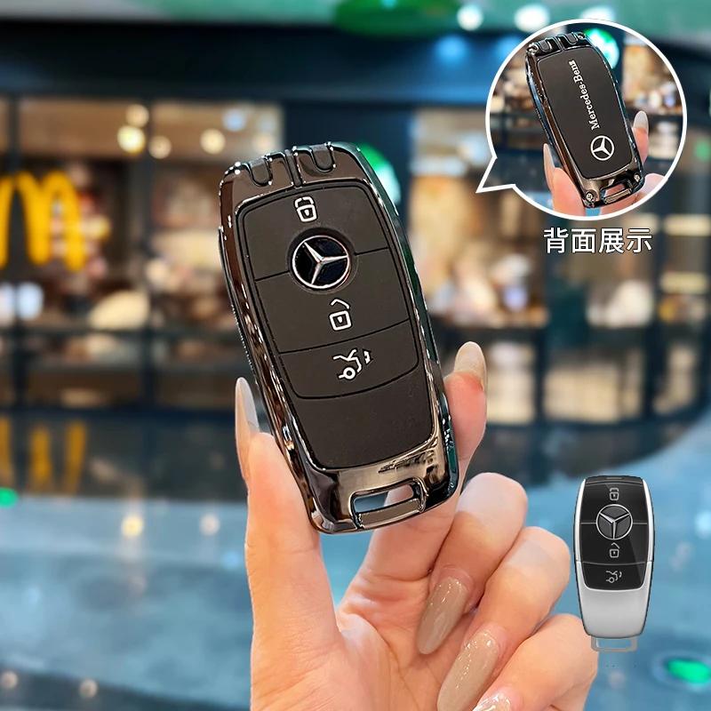 RPO5 3 Button Remote Car Key Case Cover For Mercedes-Benz E C S Class E300 GLE450 A200 C300 GLC300 W213 W222 S550 S560 Key Shell