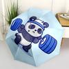 1 шт. Зонт-трость Panda Fitness с автоматическим открытием/закрытием, всесезонный, портативный, складной, для женщин и мужчин, для путешествий, на каждый день, для официальных мероприятий - Компактный, роскошный, от солнца