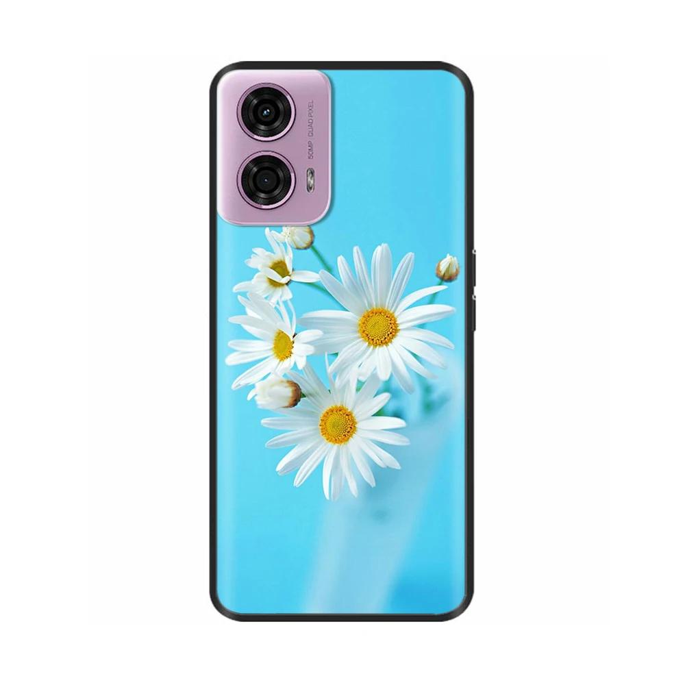 Painted Cover For Motorola Moto G04 Soft Silicone Phone Case For Moto G04 Back Cover MotoG04 XT2421-2 Shockproof Shell Para Etui