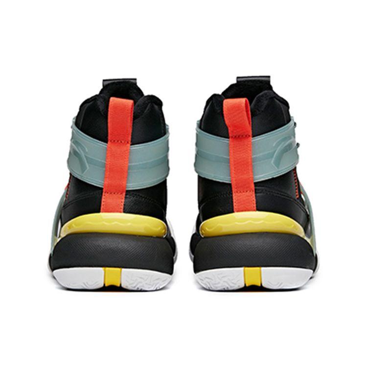 Anta Speed Battle 4 высокие баскетбольные кроссовки мужские кроссовки черные зеленые оранжевые 112041650-2