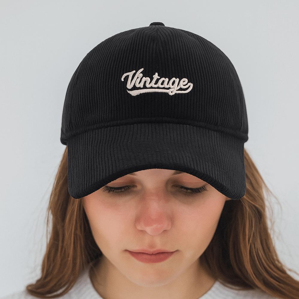 Korean Men Women Baseball Cap Corduroy Snapback Hat Fashion Letter Embroidery Cap Visors