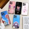АНIME B-Bocchi The Rock-l Для IPhone 13,17,11,12,16,14,15,Plus,Pro Max Мягкий силиконовый черный чехол для телефона