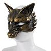 Half Face Masquerade Mask Animal Cosplay Mask Punk Halloween Mask  Party