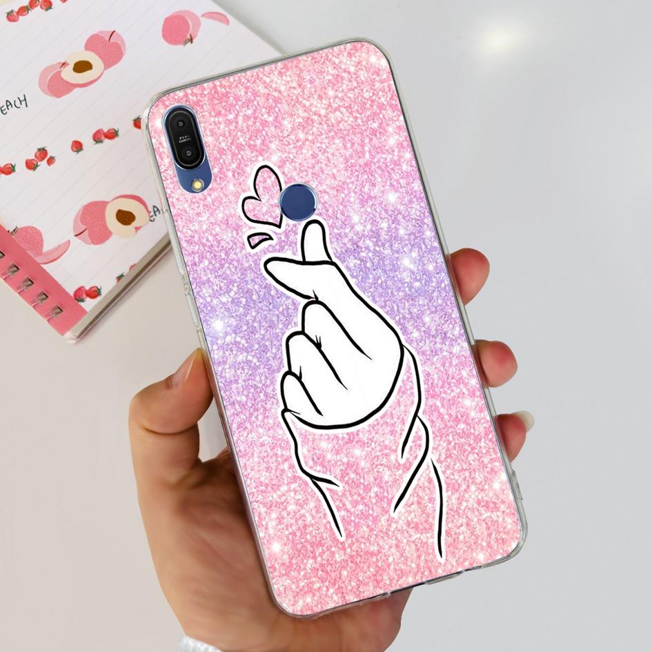 Чехол 5.99" для Asus Zenfone Max Pro (М1) ZB601KL ZB602K Чехол X00TDB Модный узор Прозрачный Мягкий Силикон Fundas Задняя крышка телефона