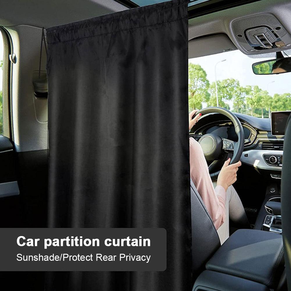 Car Privacy Curtains Taxi Car Isolation Curtain Partition Curtain Sun Shades Window Protection Side Covers O6A0