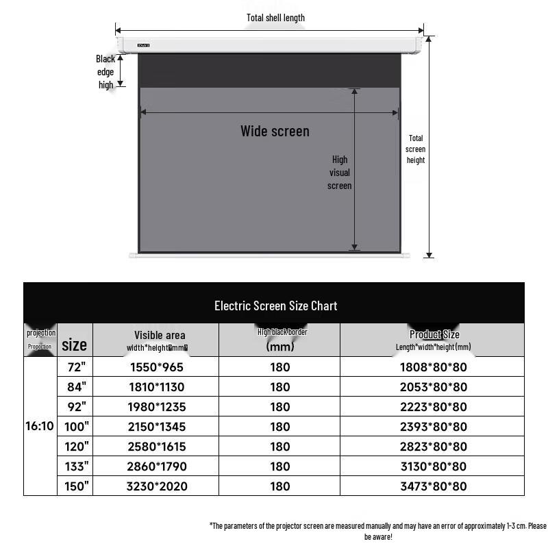 IN&VI DF Fiber Anti-Light Electric Projector Screen