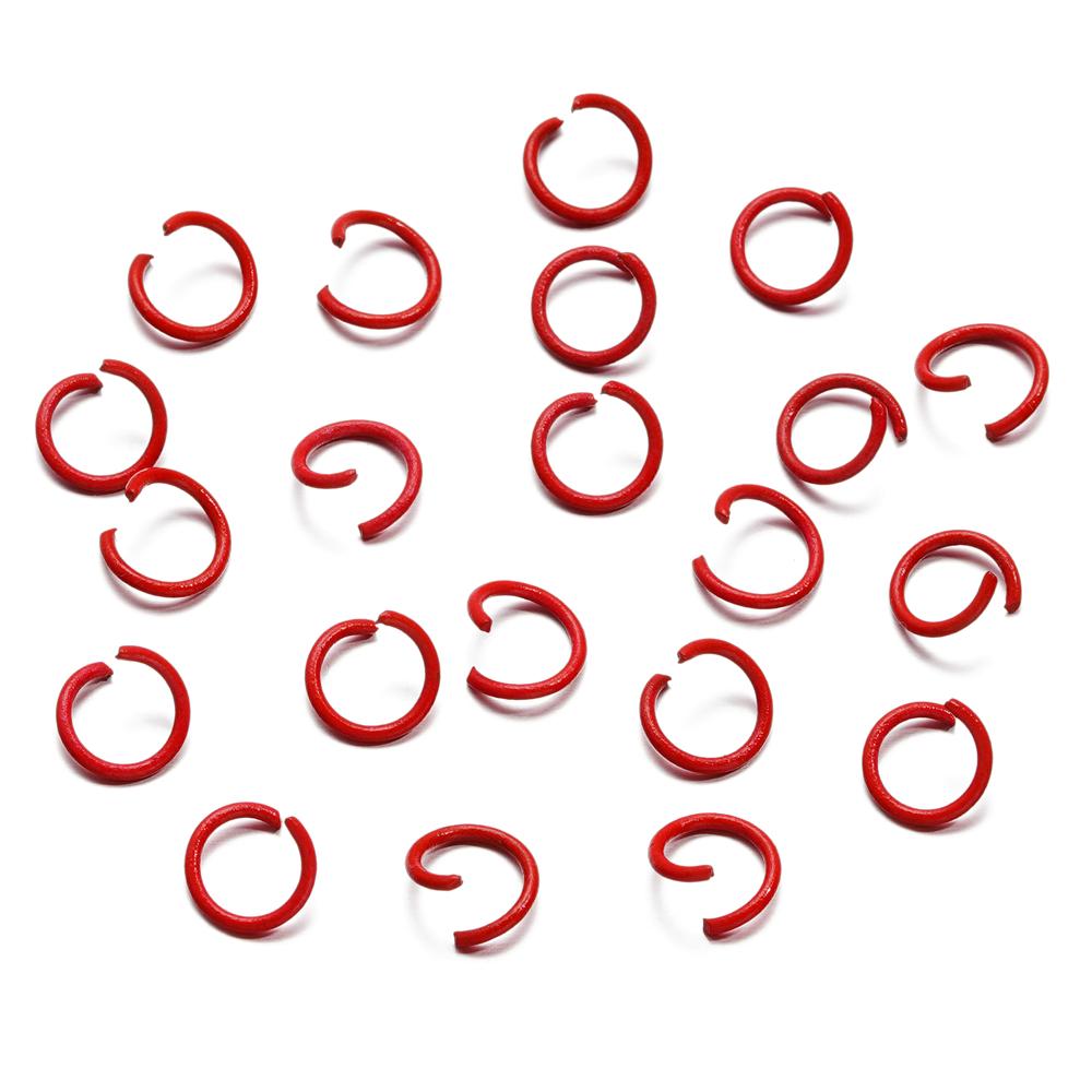 100Pcs 1.2x10mm Colorful Open Jump Rings Split Jump Ring Connector For Jewelry Making DIY Bracelet Necklace Earring Accessories