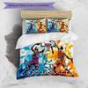 3PC Custom Name "Dynamic Basketball Duel" Bedding Set Printed Bedding Set Duvet Cover Closure Includes 1 Duvet Cover & 2 Pillowcases for All Seasons B