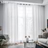1 шт. LOZUJOJU 10-20% затемнение французский стиль простой романтический кружевной основы вязаный чистый белый газовый занавес для гостиной спальни балкона домашний декор