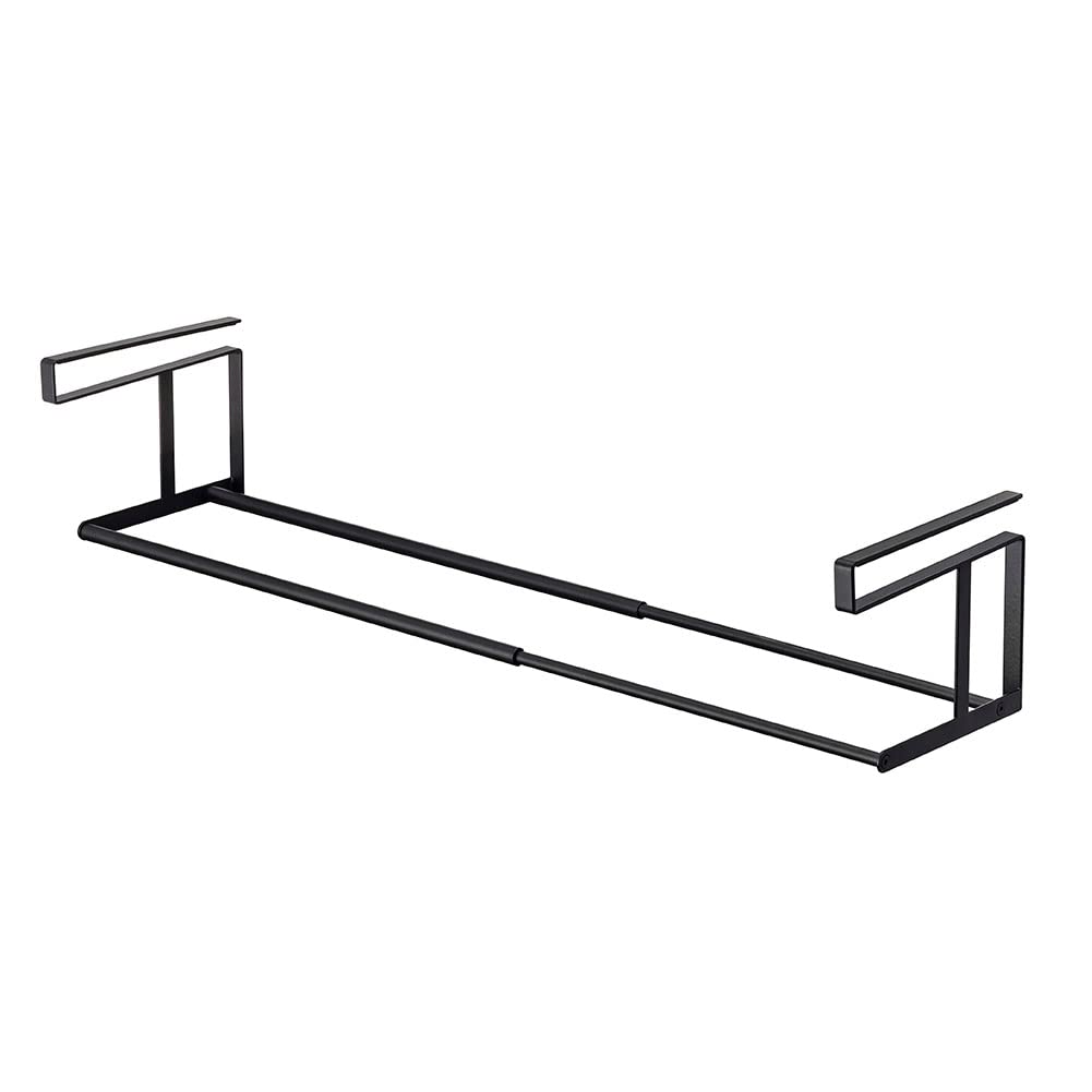 Yamazaki Jitsugyo Floating Telescopic Shoe Rack Black Tower Telescopic Rack Shoe Rack Space Saving 5632 Approx. W45.5~80XD20.5XH15.5cm