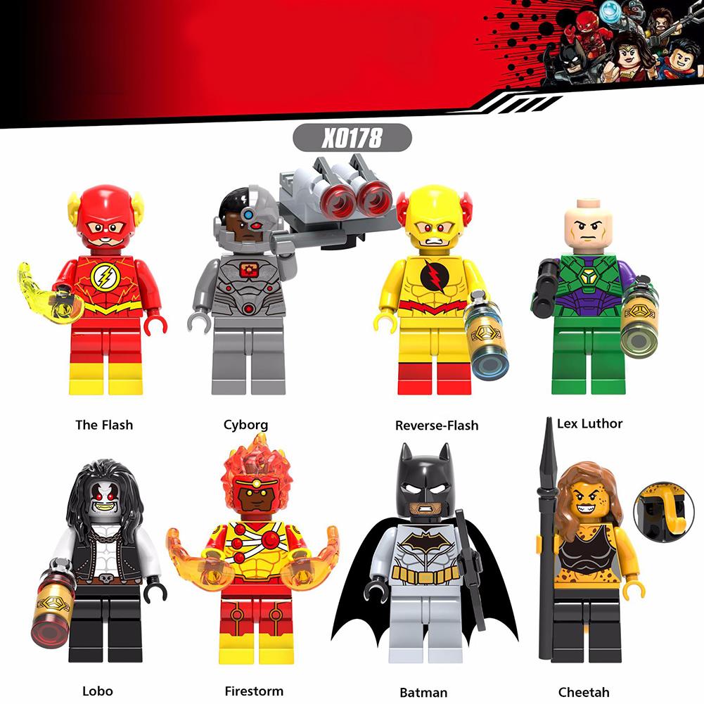 Минифигурки, строительные блоки, игрушки XINH X0178, герой Marvel, вспышка, киборг, Лобо, минифигурка, строительные блоки, игрушка