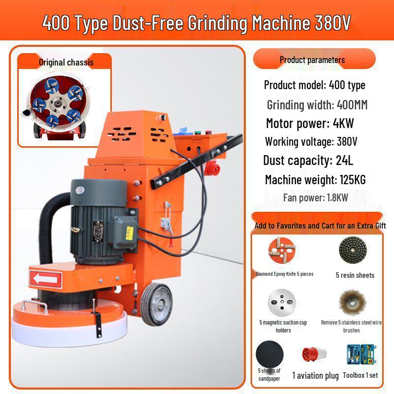 Shanghai Dust-Free Epoxy Floor Grinder: Concrete, Cement, Pavement, Paint Stripper, Terrazzo Polisher