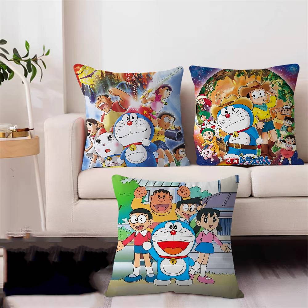 Cartoon D-DoraemonS Cushion Cover 30x50 Polyester Sofa Cushions Decorative Throw Pillows Home Decoration Pillowcover