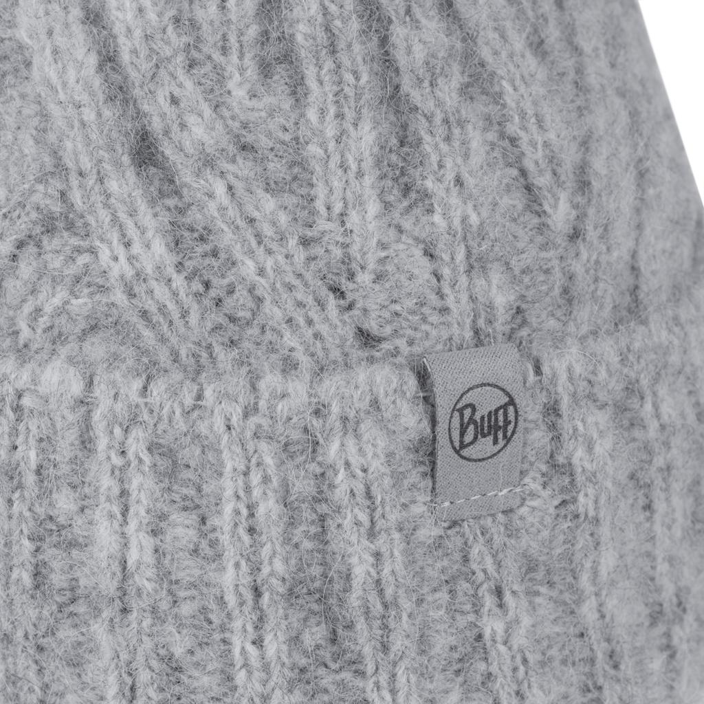 BUFF Вязаная шапка Nerla Beanie, серая кепка унисекс