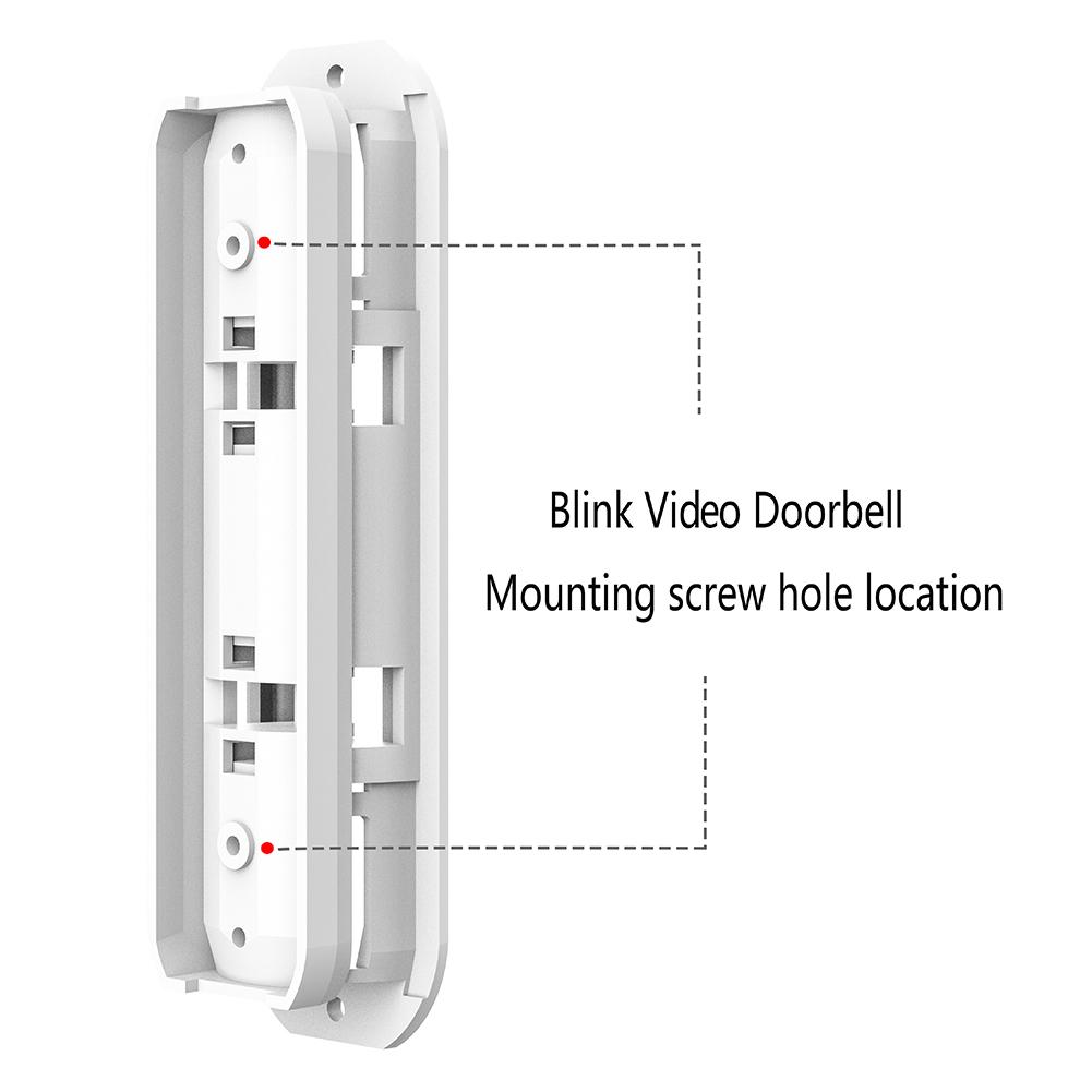ABS Smart Video Doorbell Bracket Doorbell Accessories Left Right 45 Degree Rotating Corner Bracket Door Hardware