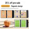 Triple-Fold Magnetic Erasable Coach's Tactical Board for Basketball & Football Training