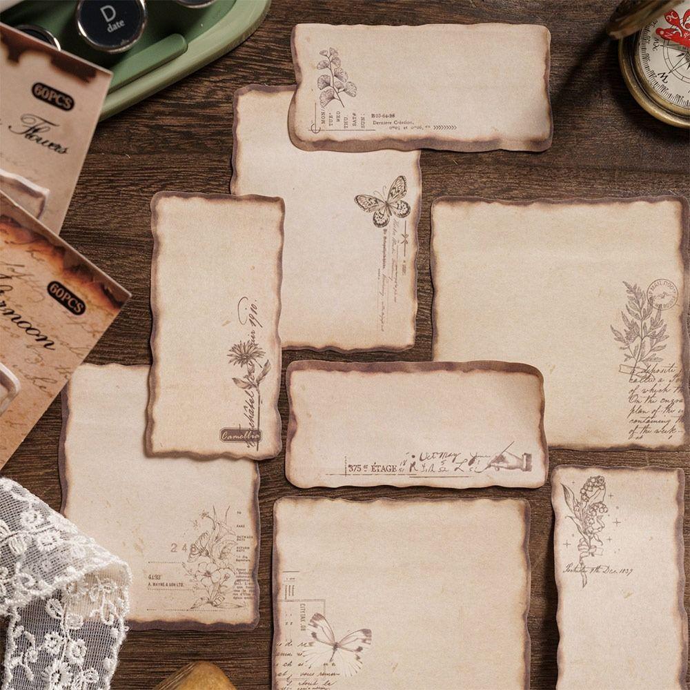 Самоклеящиеся стикеры Винтажная серия Обожжённый Отрывной блокнот Список дел Блокноты Студент