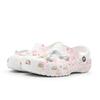 Crocs Классические клоги Hanami Love Letter EVA Сладкие Универсальные Туфли с отверстиями Унисекс Белые