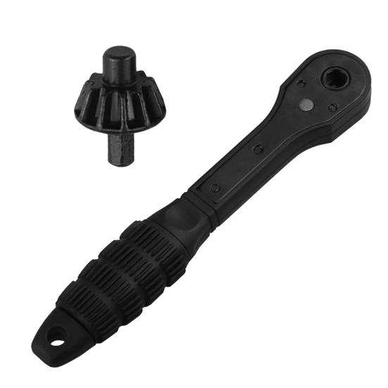 Ratchet Drill Chuck Key Wrench Anti-Slip Handle Ergonomic Multipurpose Universal Double Head Drill Press Chuck Key Mini Ratchet Spanner