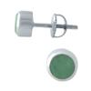 Серебряные серьги с натуральным изумрудом 0.9ct (0923703)