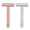 Long Handle Double Sided Shaving Tool Metal Vintage Safety Shave Tool with Refill Cutter Stand Clean