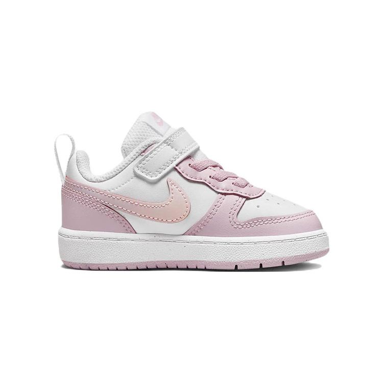 Nike Кроссовки для образа жизни Court Borough Low 2 SE Женские Детские Белый Розовый Пена DQ0493-100
