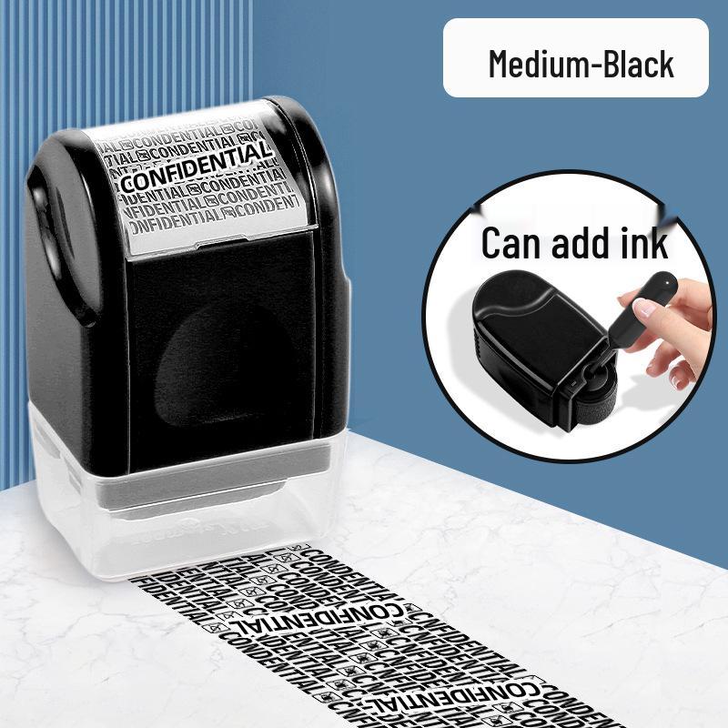 Роликовый штамп для защиты конфиденциальности с крышкой против протекания