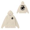 Unisex Hooded Cotton Sweatshirt Streetwear Letter Print Loose Fit Winter Casual Top Teens