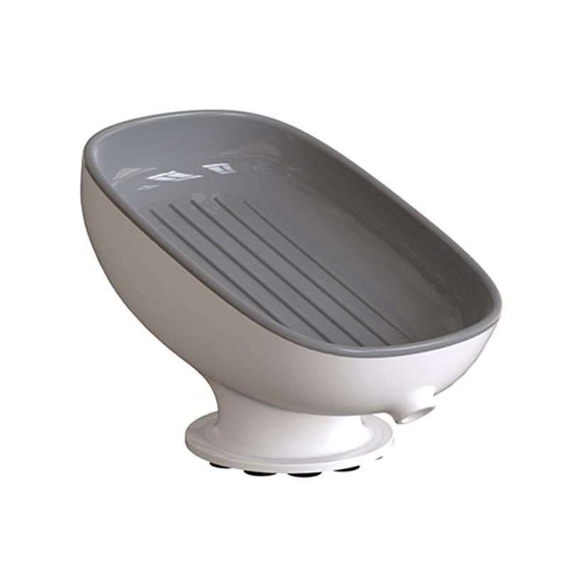 2 шт. мыльница на присоске для ванной комнаты и душа, переносной держатель для мыла в виде листа, пластиковый лоток для губки для кухни, аксессуары для ванной комнаты