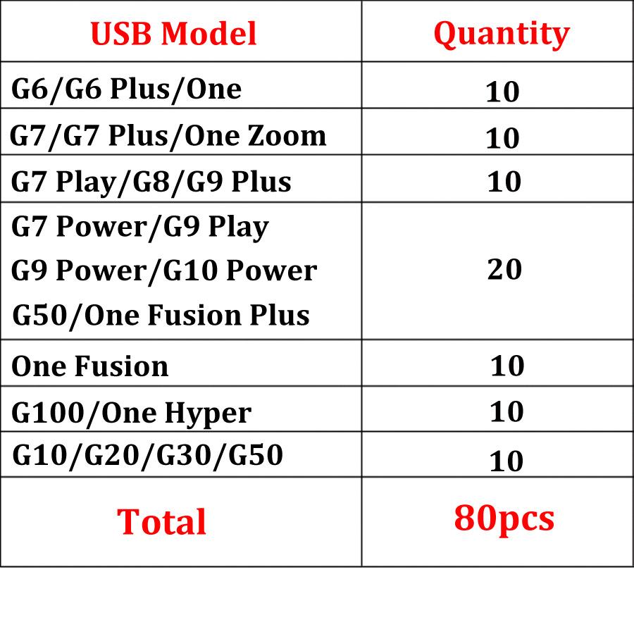 10PCS USB Charging Socket Port Plug For Motorola Moto G6 G7 G8 G9 G10 G50 G100 Plus Play Power One Hyper Dock Charger Connector