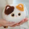 Soothing Feature Stuffed Animal Cat Soft Fluffy Fluffy Cat Toy Soft Cat Plush Toy  Baby Gift
