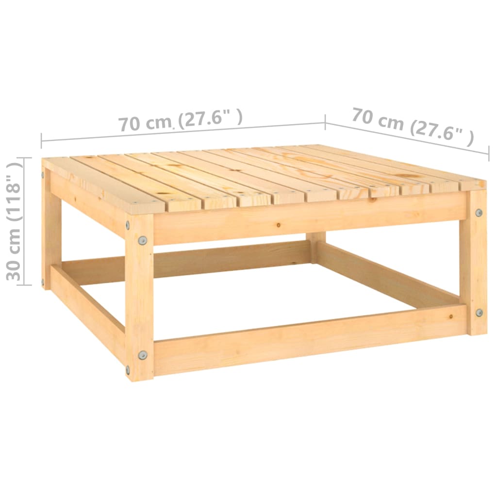 3 Piece Garden Lounge Set with Cushions Solid Pine Wood