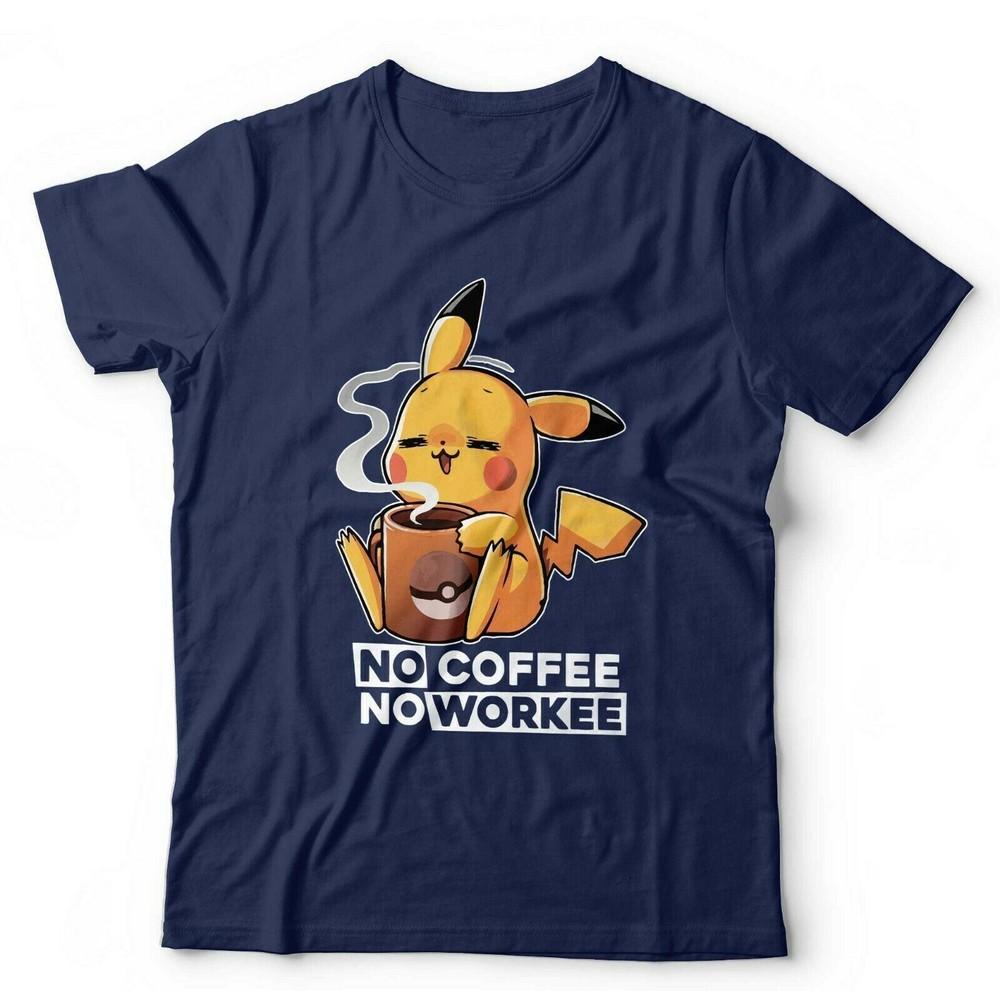 No Coffee No Workee Tshirt Unisex Kids Funny Gaming Animation