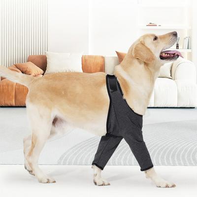 Защита локтя собаки Бандаж для передней лапы для ухода за ранами Предотвращение вылизывания Поддержка суставов Дышащие налокотники для собак
