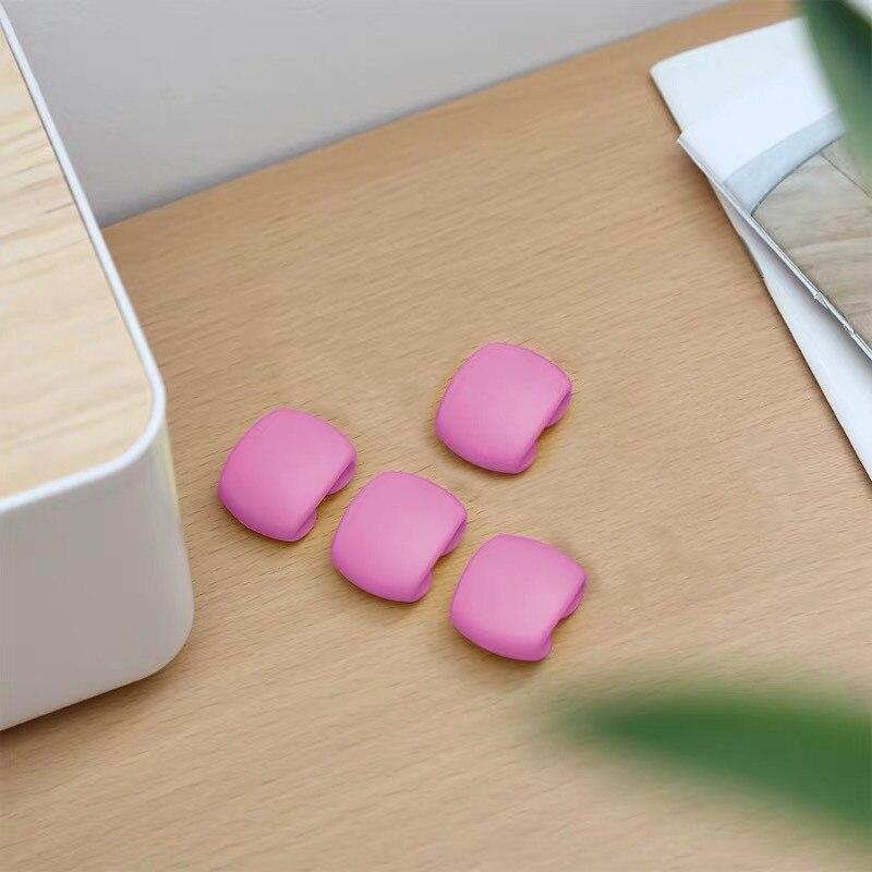 4Pcs Cable Organizer Buckles USB Cable Earphone Cable Organizer Holder Buckle Portable Tiny Office Accessories Cable Organizer