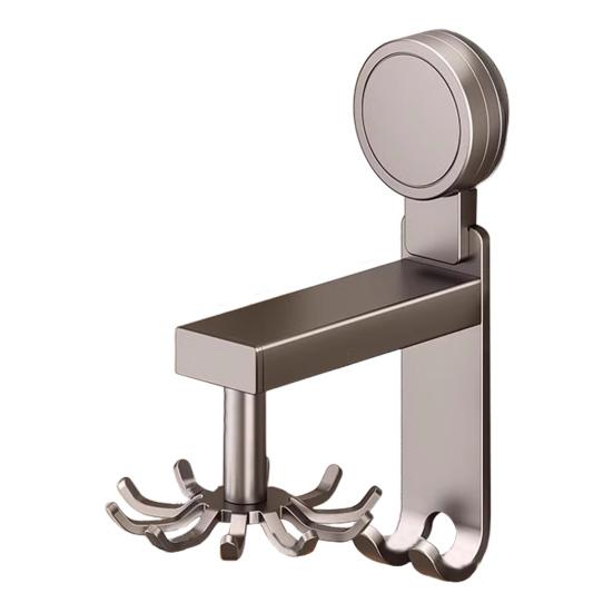 Вешалка для посуды с вращающимися крючками. Настенный кухонный органайзер. Прочная, выдерживает нагрузку. Легко использовать.