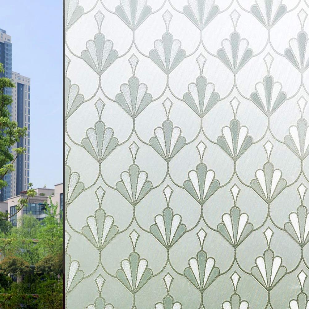 Новый стиль, оконная пленка для конфиденциальности, витражная статическая клейкая стеклянная дверная клейкая пленка, анти-УФ-наклейка на окно с контролем тепла для дома