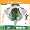 Роскошный костюм для косплея Венти из Genshin Impact для женщин, идеально подходящий для Хэллоуин-вечеринок