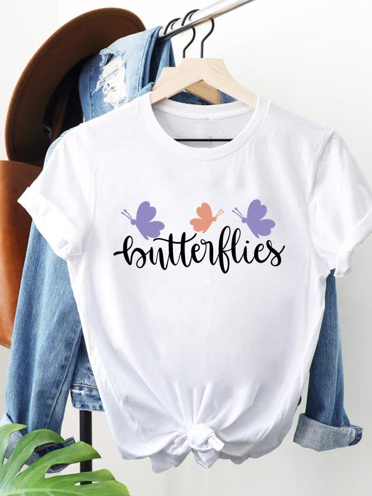 (Азиатский размер) леопардовый стиль letter Women Clothing Футболка с коротким рукавом Модная футболка Топ Женская с принтом Женские графические футболки