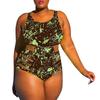 (Qunide) Ladies One- Piece Swimsuit Plus Size Hollow Women's Slim Fit One- Piece Swimsuit