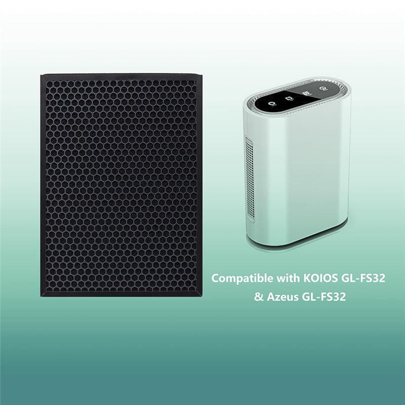 2PCS TTAP003 Replacement Filter for TaoTronics TT-AP003 Air Purifiers H13 Grade True HEPA and Activated Carbon Filter