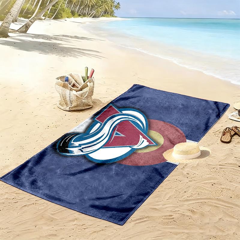 Colorado Avalanche2 Print Beach Towel, Large Soft Quick Dry Towel for Beach Camping Swimming