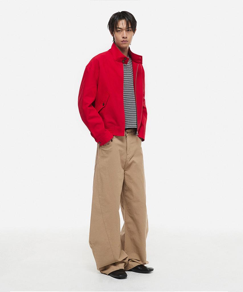 Dnsr Crop Harrington Jacket Red